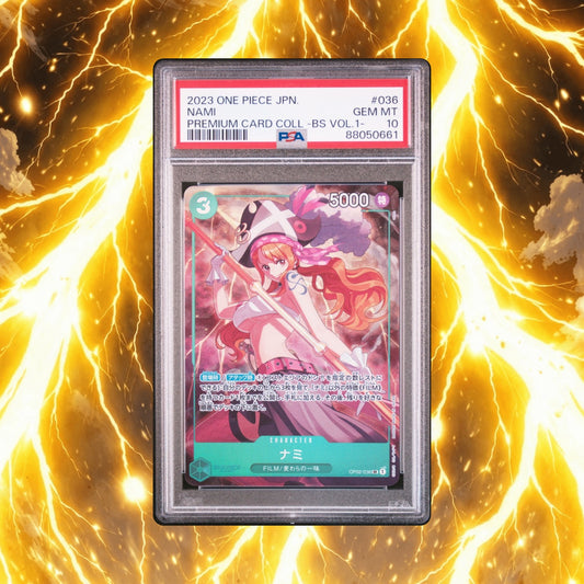 PSA 10 Nami SR OP02-036 Premium Card Collection vol.1 ONE PIECE Card Japanese