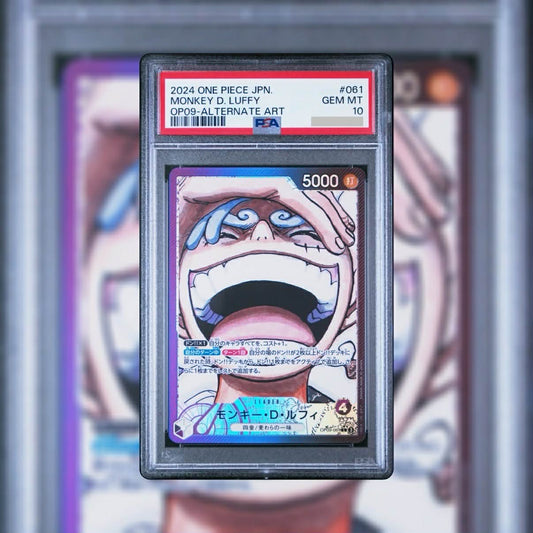 PSA 10 GEM MT 2024 One Piece JPN Monkey D. Luffy OP09-061 L Leader (Alt Art)