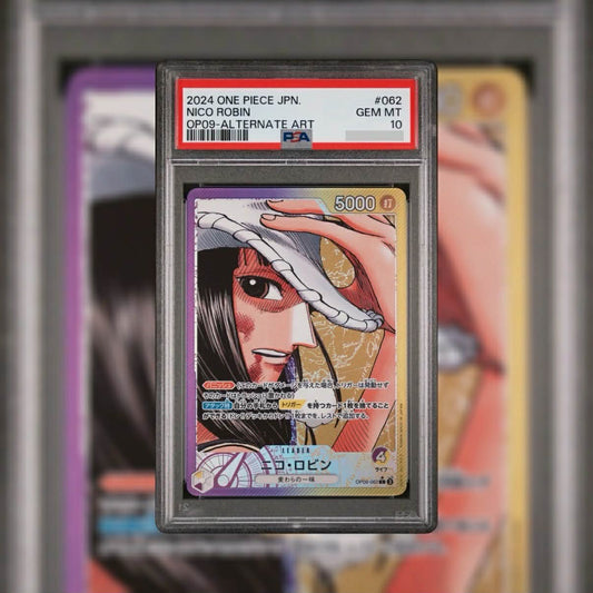 PSA 10 Nico Robin OP09-062 L Leader Parallel One Piece Card Japanese 2024