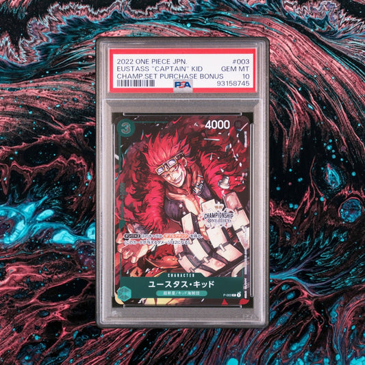 PSA 10 Eustass "Captain" Kid P-003 Championship Set One Piece Card Game Japanese